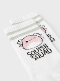 NAME IT Tennis Strømper Momsa Squish Bright White Aqua Grey